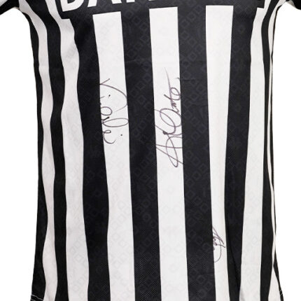 Roberto Baggio, Antonio Conte & Gianluca Vialli Signed 1992-1993 Juventus Home Shirt (Front Signed)