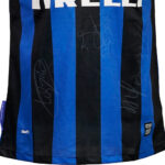 Wesley Sneijder, Samuel Eto’o & José Mourinho Signed 2009-2010 Inter Milan Home Shirt (Front Signed)