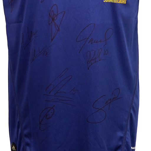 Champions of the World: Iker Casillas, Xavi, Andrés Iniesta, Fernando Torres, Xabi Alonso & More Signed 2010 Spain Shirt (Front Signed)